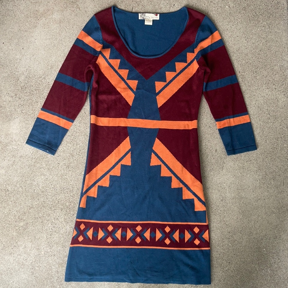 Retro-style Knit Dress